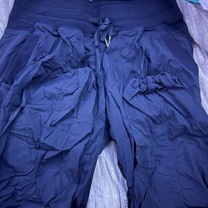 lululemon athletica Navy Blue Drawstring Wide-Leg Pants